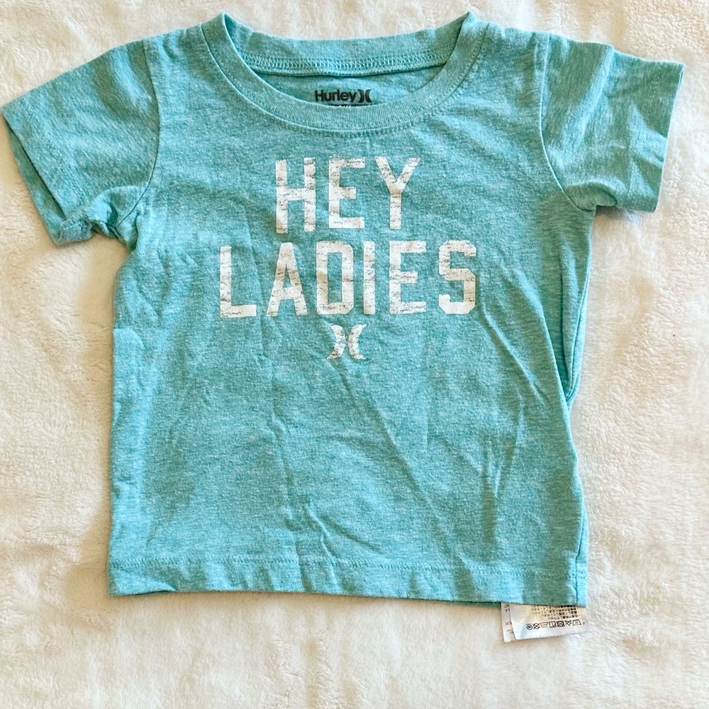 Hurley Kids' Aqua 'Hey Ladies' Tee - 24 Months